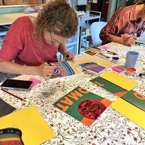 Gedeeld kunstwerk groepen